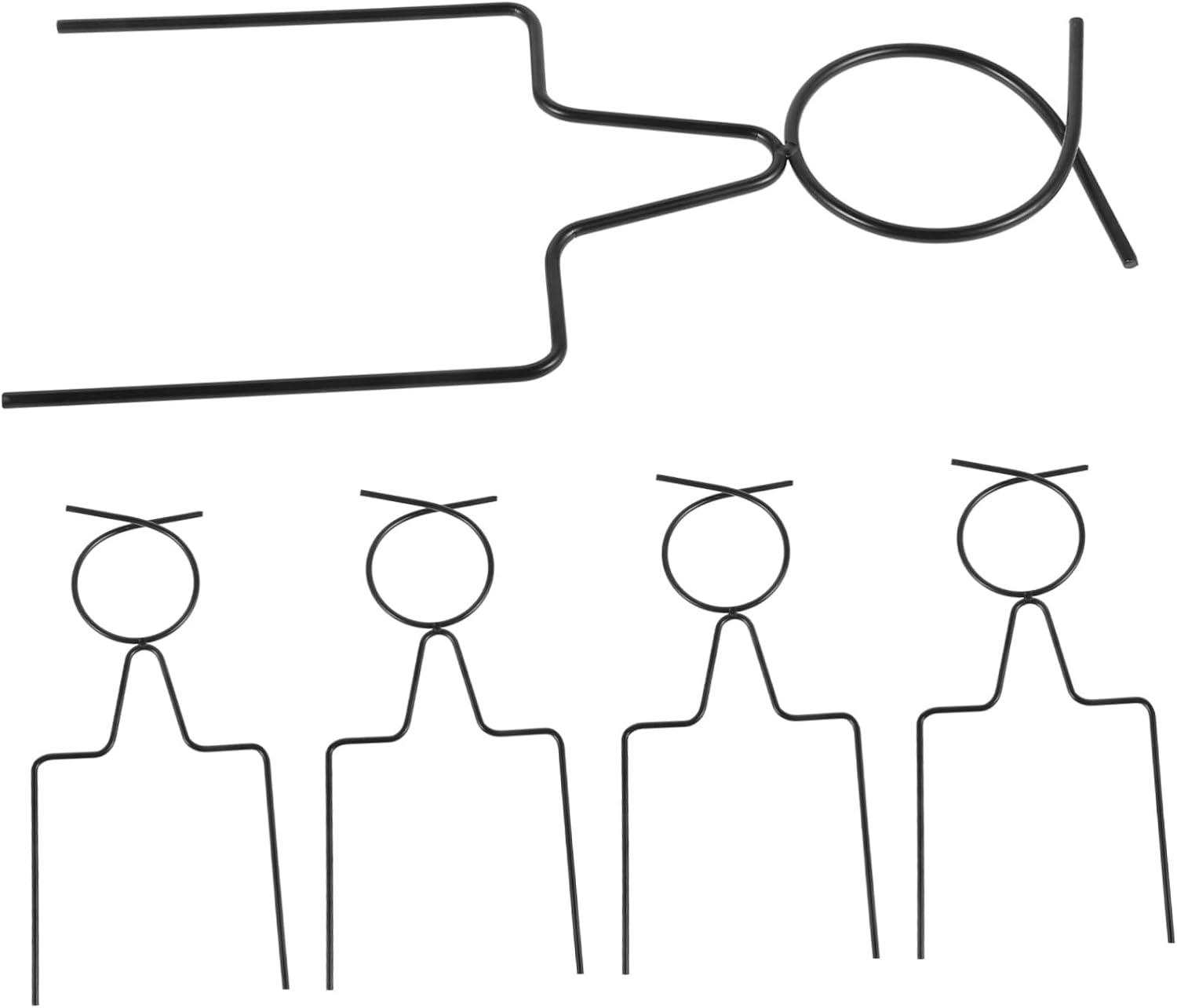 WHAMVOX 5Pcs Water Hose Guide Stake Lawn Garden Hose Holders Guide Spike in Gardening Supplies image number 3