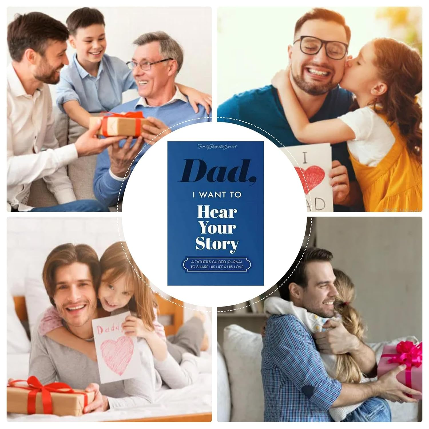 Dad, I Want to Hear Your Story Journal Notebook,Dads Story,Dad Journal Notebook Book, Dad Shared His Life Guided Journal - Dad'S Story Journal - Note-Taking Journal Book Dad image number 4