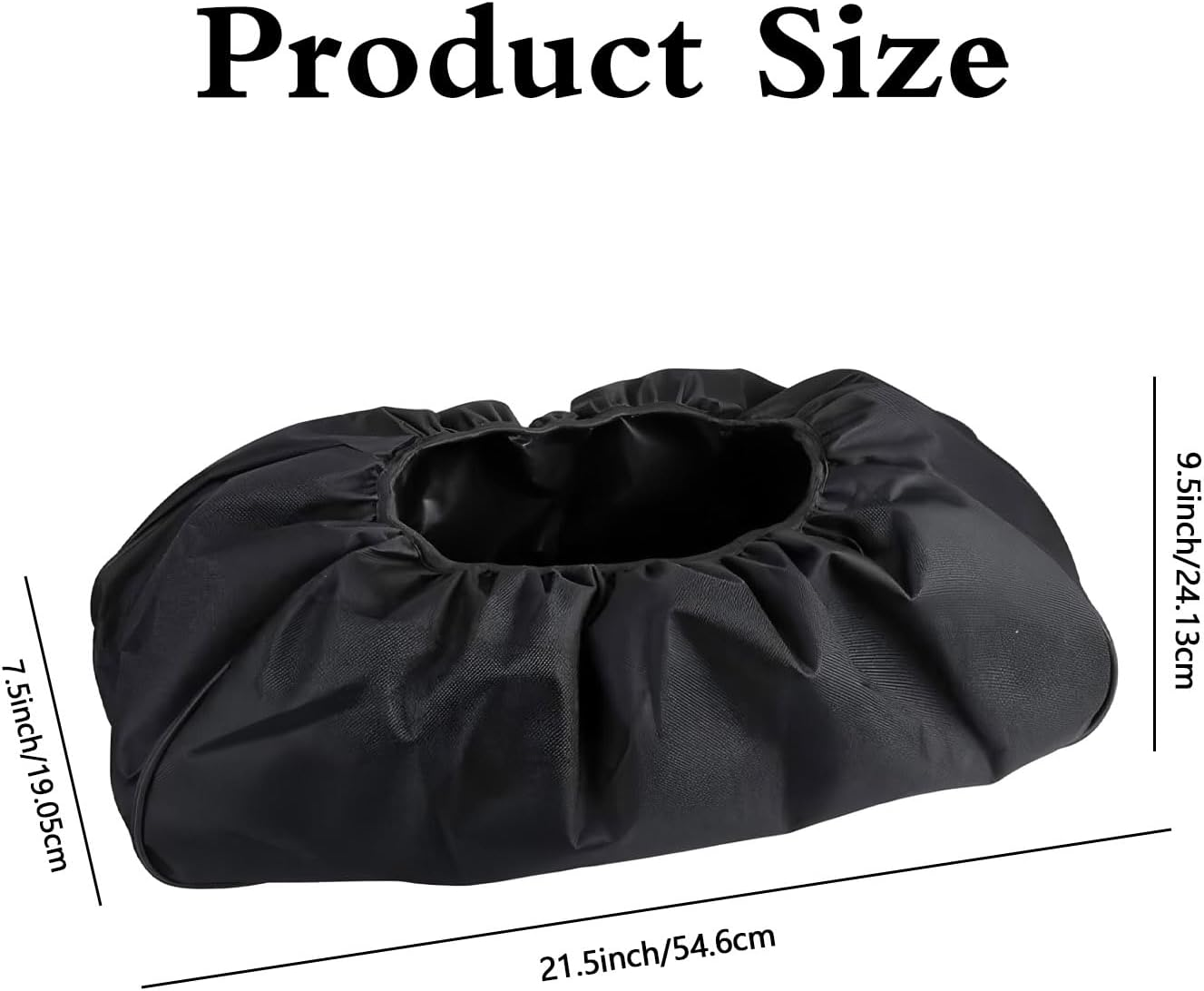 2Pcs Winch Cover, 600D Oxford Fabric Heavy Duty Waterproof Dust-Proof Uv-Resistant Protective Cover, Ideal for 8500-17500 Lbs Electric Winches, Indoor & Outdoor Universal Fit (55X19X24Cm)