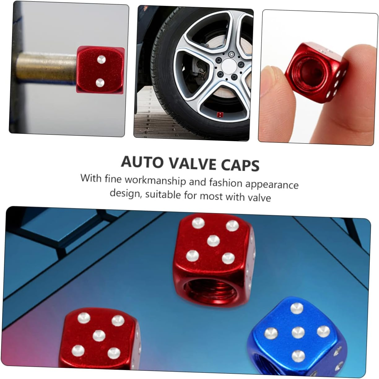 LALADEFIEE 10Pcs Tyre Valve Caps Auto Wheel Stem Air Dust Covers Replace Original Prevent Air Leakage