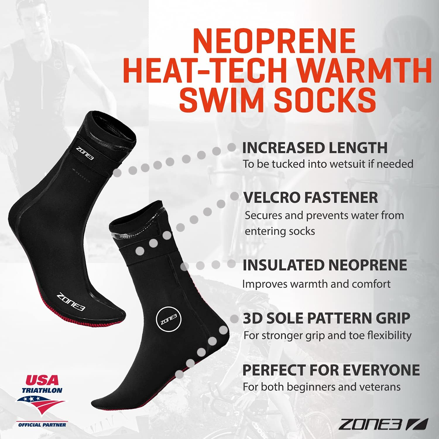 Zone3 Neoprene Heat-Tech Socks