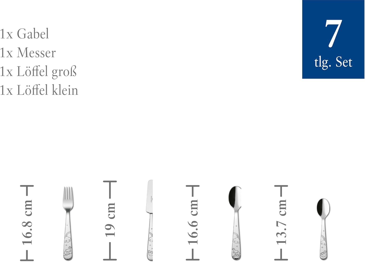 Villeroy & Boch Walk Elephant Children&rsquo;S Crockery (7 Piece Set) image number 1