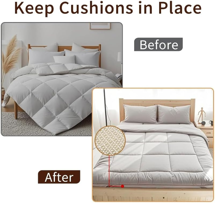 Ray Ocean Mattress Non Slip Grip Pad,1.8M*2M Mattress Sofa and Carpet Anti-Slip Stoppers Clips to Prevent Sofa from Sliding Mattress Holders to Keep Mattresses in Place for Throw Pillows image number 2