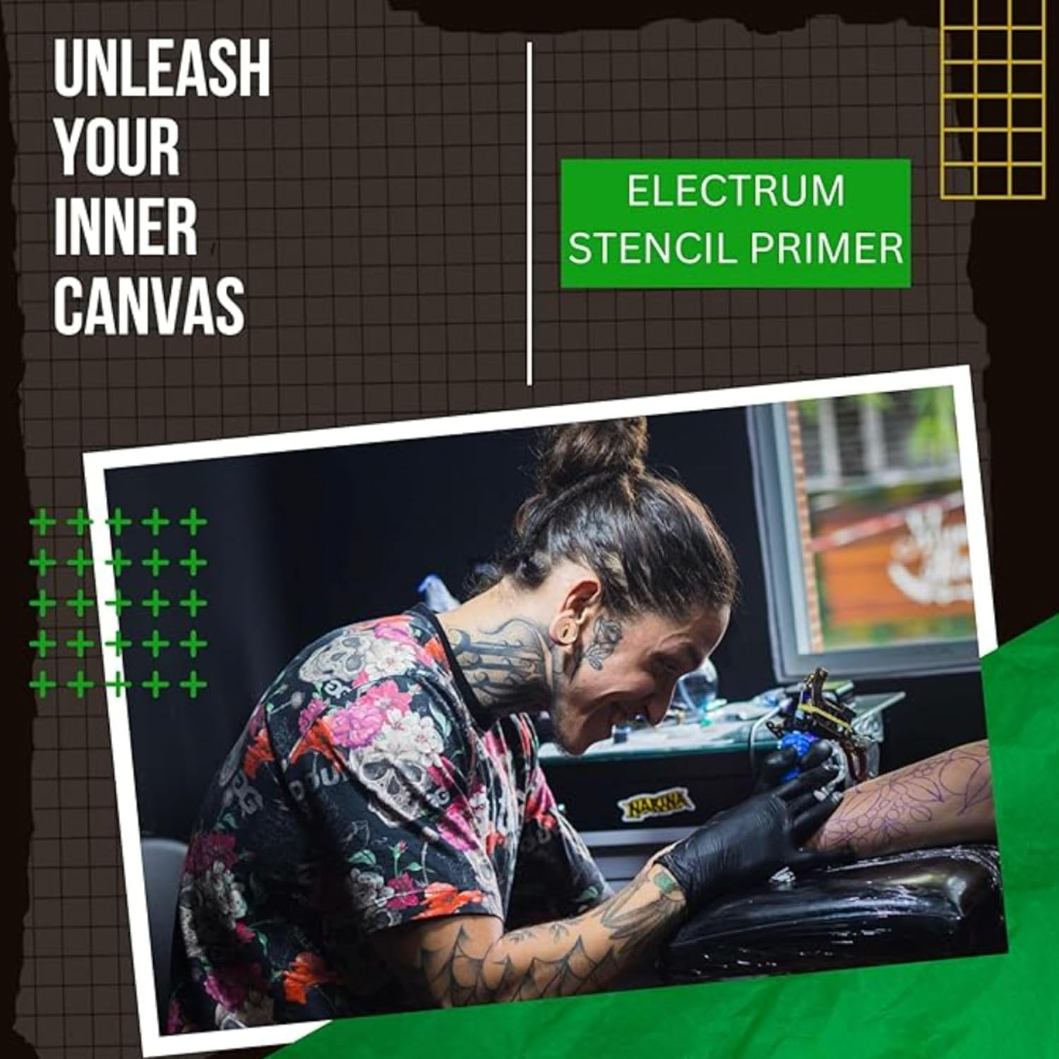 Electrum Tattoo Transfer Gel Solution - Stencil Application Gel for Carbon and Marker Stencils, Made in the USA by Tattoo Artists, 2 Ounces image number 2