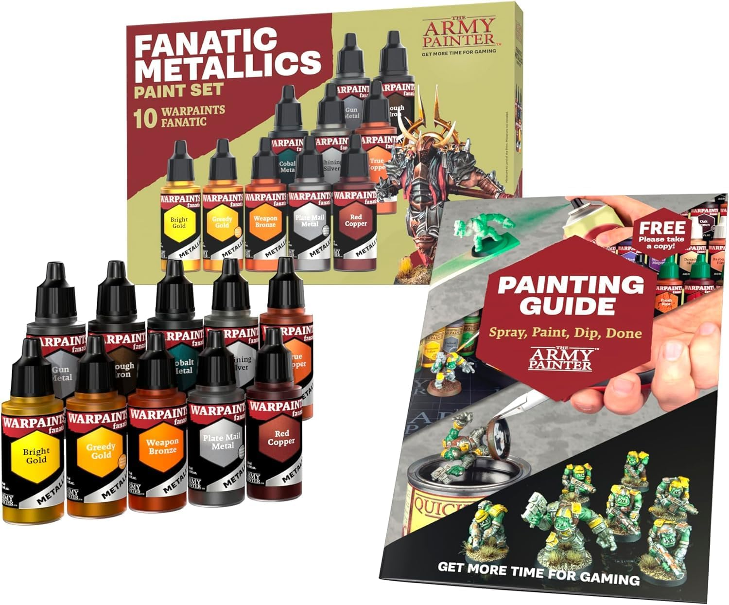 The Army Painter Warpaints Fanatic Metallics Acrylic Paint Set, Multicolor, 18 Ml (Pack of 10) image number 4