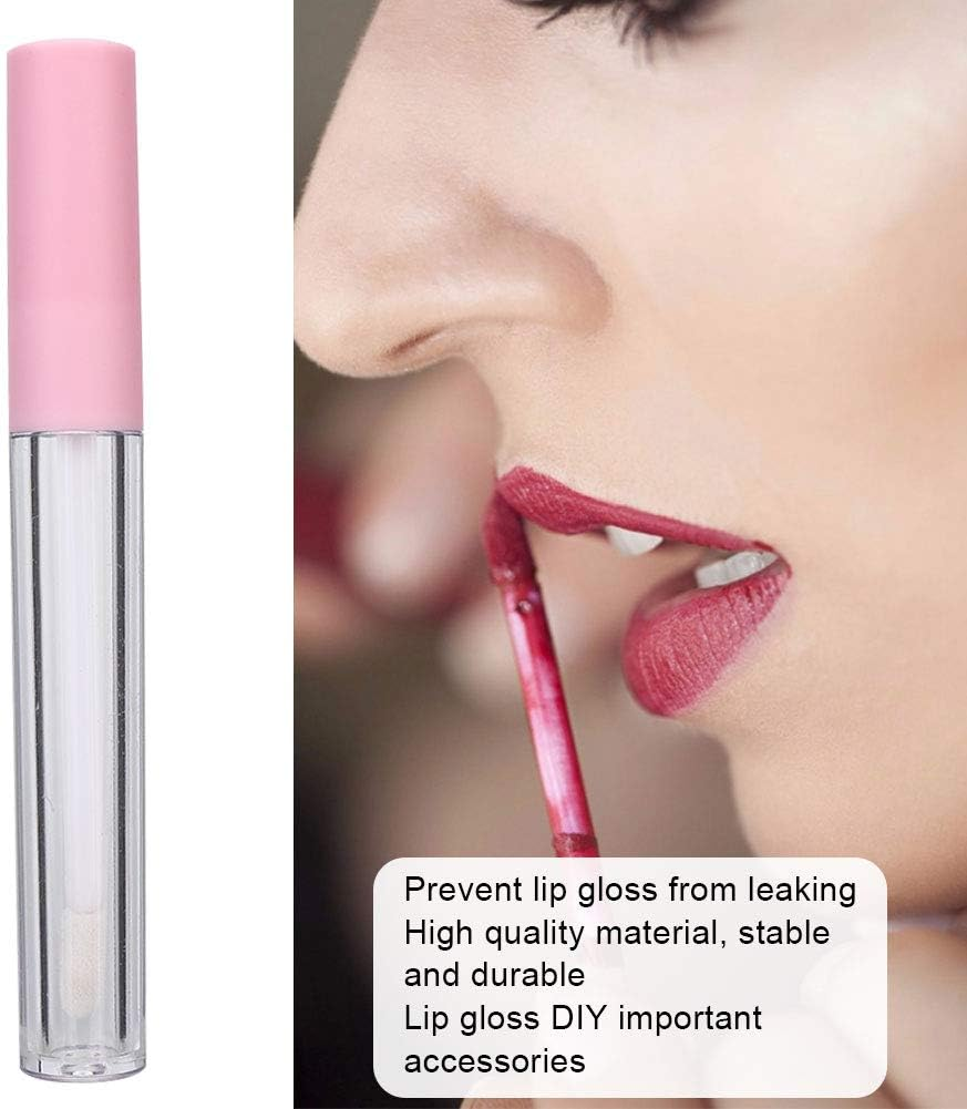 Lip Gloss Tube Empty Bottle Container,10 2.5Ml High-Grade Refillable round Lip Glaze Bottles Black Pink Lip Gloss Bottles DIY Empty Lip Balm Tube Container Makeup Tool for Lip Samples Travel (#2)
