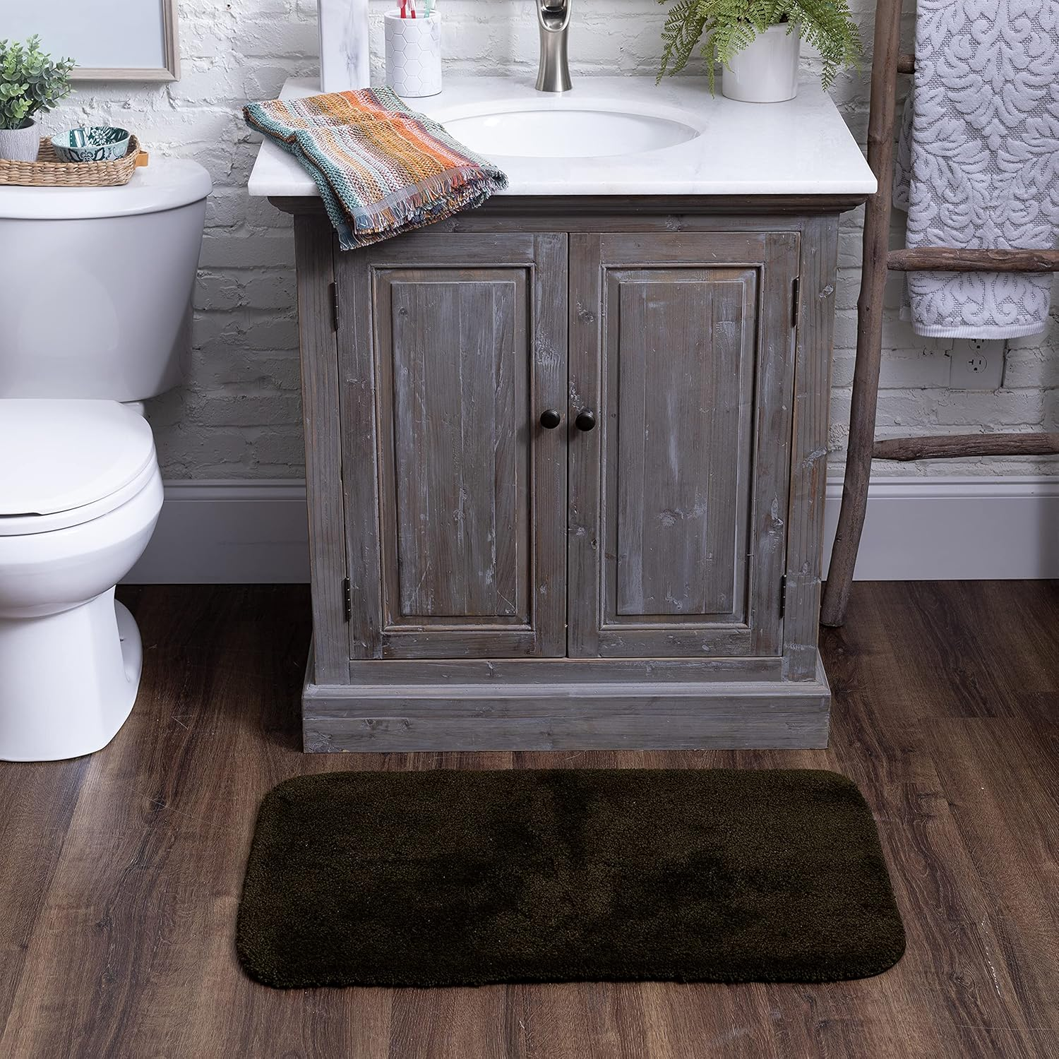 Mohawk Home Acclaim Bath Mat, 1'5 X 2', Espresso image number 6