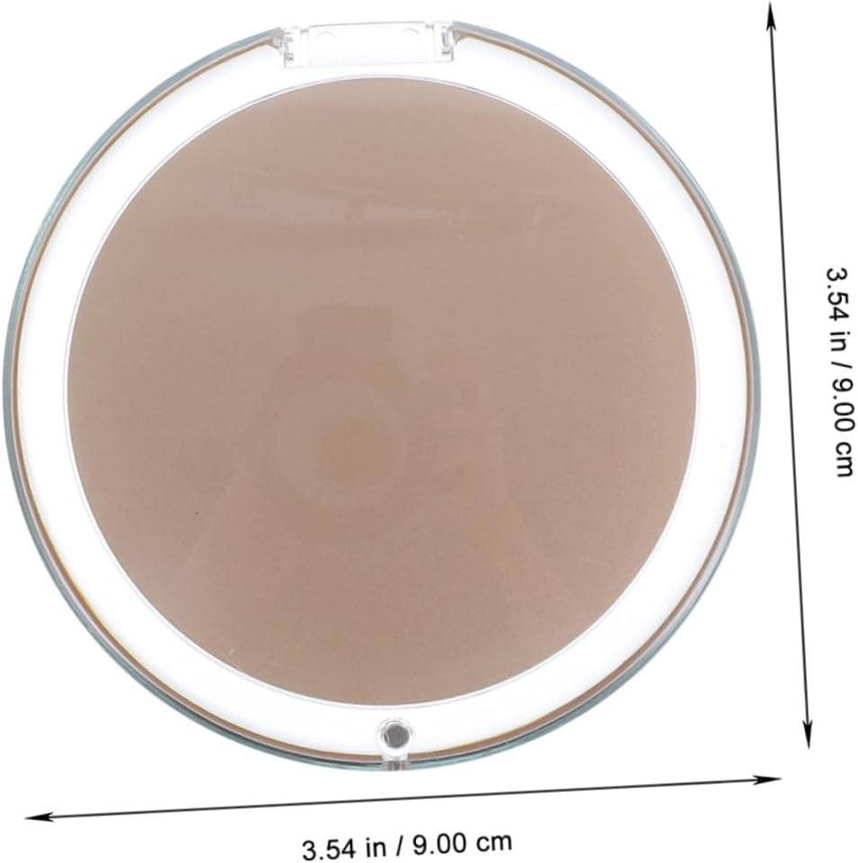 Minkissy Folding Compact Mirror Travel-Sized Makeup Magnifying Mirror 7X Magnification for Women Makeup Touch-Ups image number 2