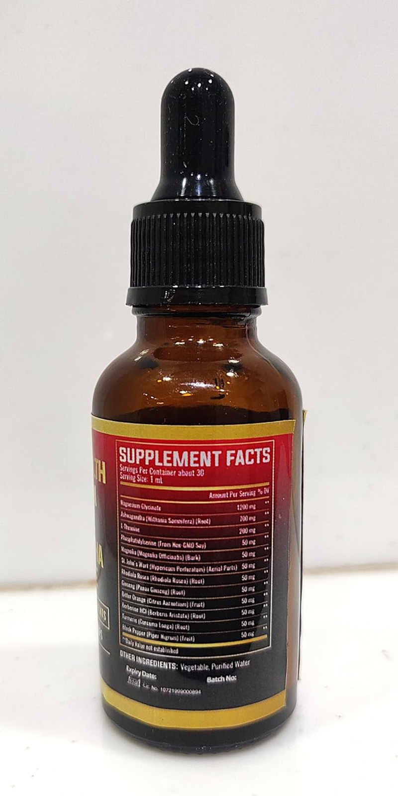 12In1 - Cortisol Supplement Liquid Drops - Cortisol Detox W. Magnesium Glycinate 1000Mg, Ashwagandha, L-Theanine, Phosphatidylserine and 8 More Herbals - Hormone Balanced for Women, Mood Focus - 1 Month Supply image number 3