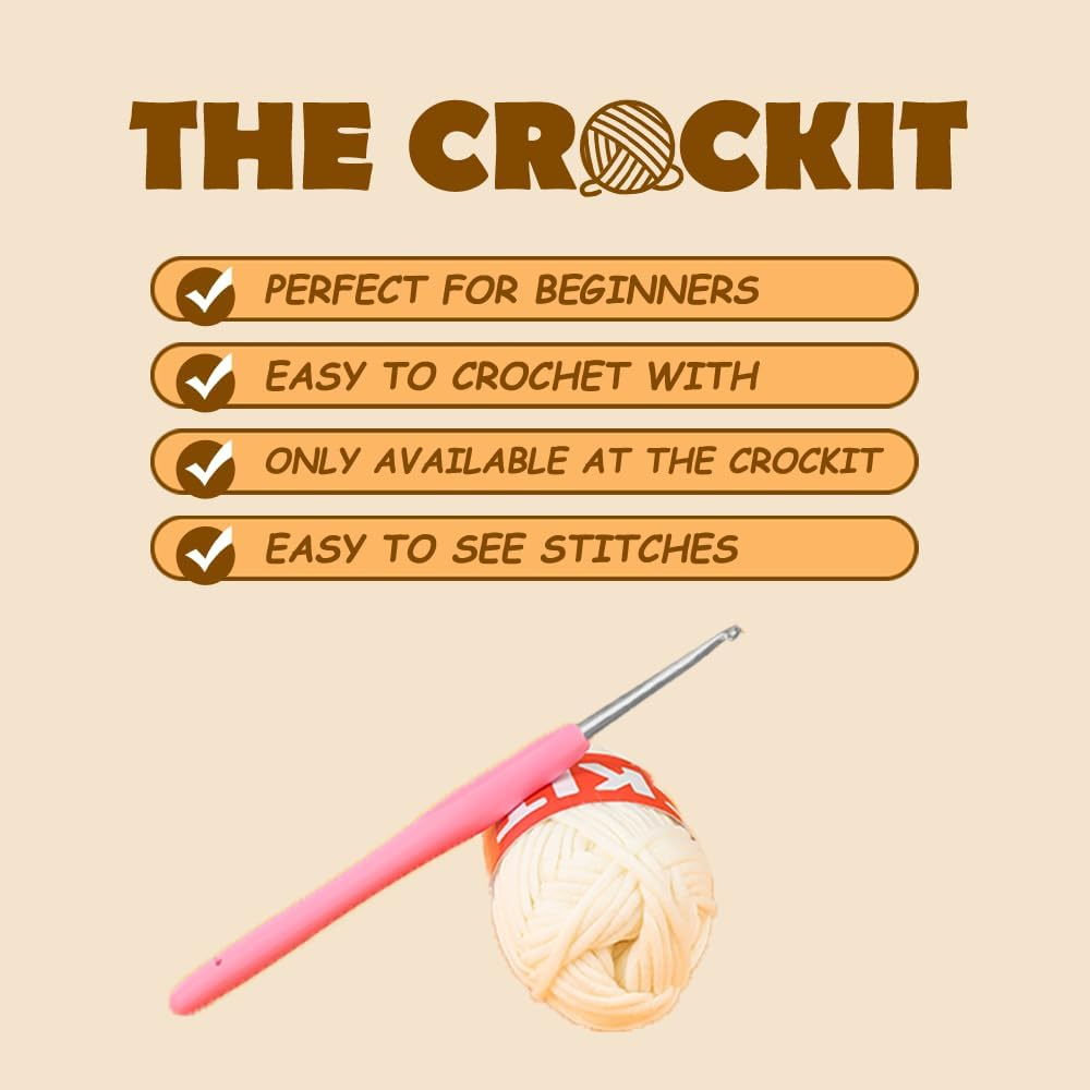 Crochet Kit for Beginners, Beginner Crochet Kit for Adults Kids, Crochet Stuffed Animal Kit, DIY Knitting Kit, Amigurumi Crochet Starter Kit image number 4