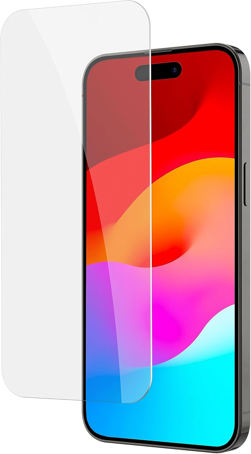 FLOLAB Nanoarmour ONETIME Case Friendly for Iphone 15 Pro Max Screen Protector Ultra Clear Military-Grade Tempered Glass - Reinforced Edge, Durable, Smooth, Easy to Install, Guaranteed. (Dust Free) image number 5