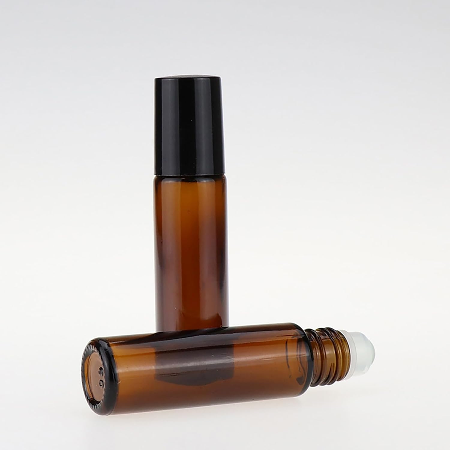 2PCS 10Ml Amber Rollerball Bottles Vials Rolling Ball Applicator Perfume Roll on Containers Glass Roller Bottle for Essential Oils image number 5