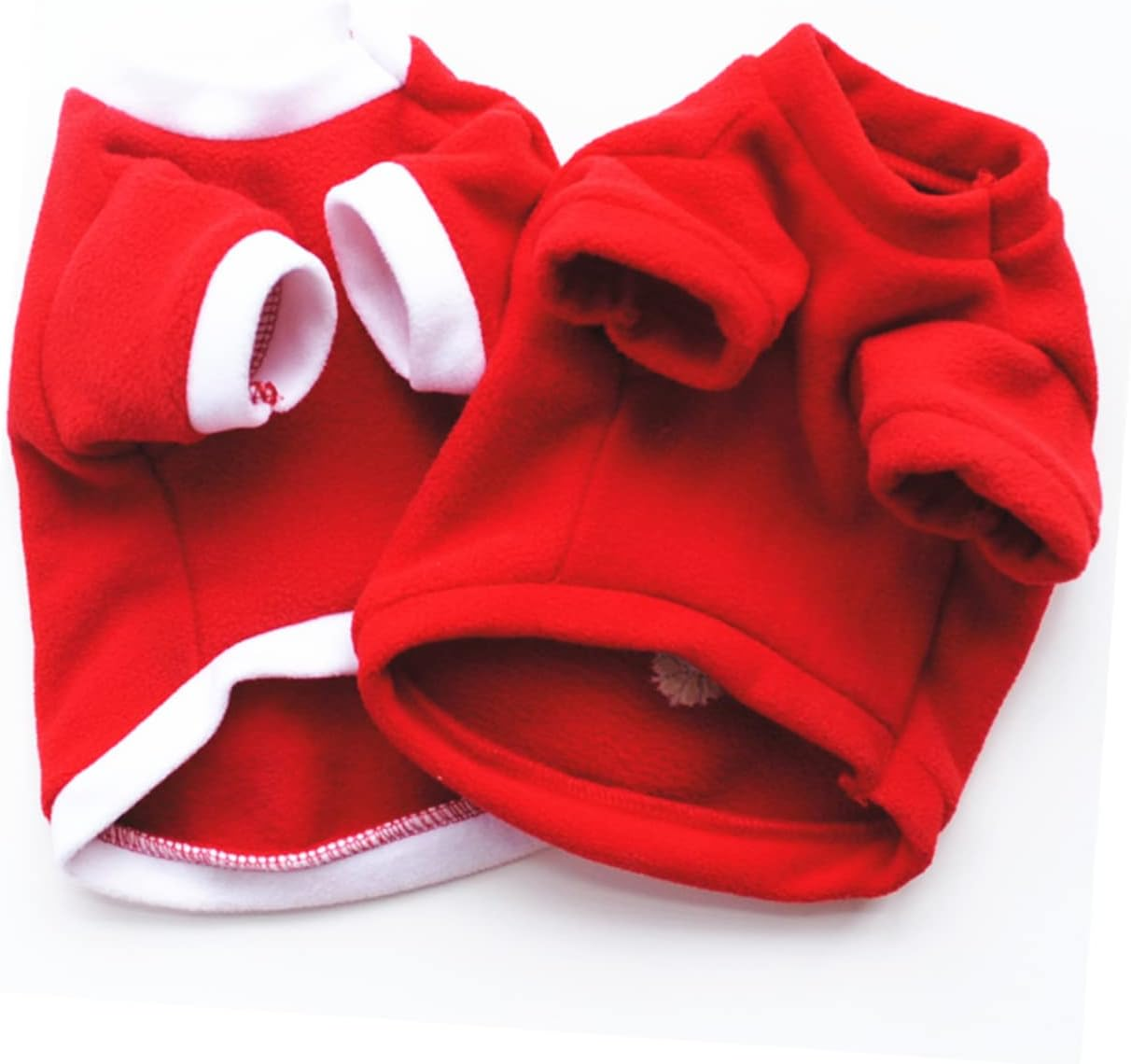 NOLITOY Christmas Dog Clothes Snowflake Winter Coat Warm Fleece Outfit for Pet image number 5