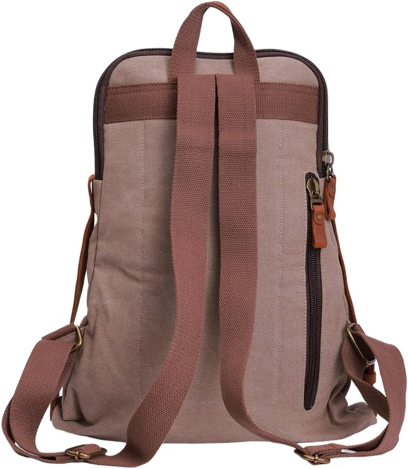 NECTAR YUNBURST Khaki Canvas Crossbody Sling Bag - Slim Casual Daypack for Urban Cycling & Bush Hiking Expeditions | 50X30X7Cm Unisex Travel Essential Backpack image number 1