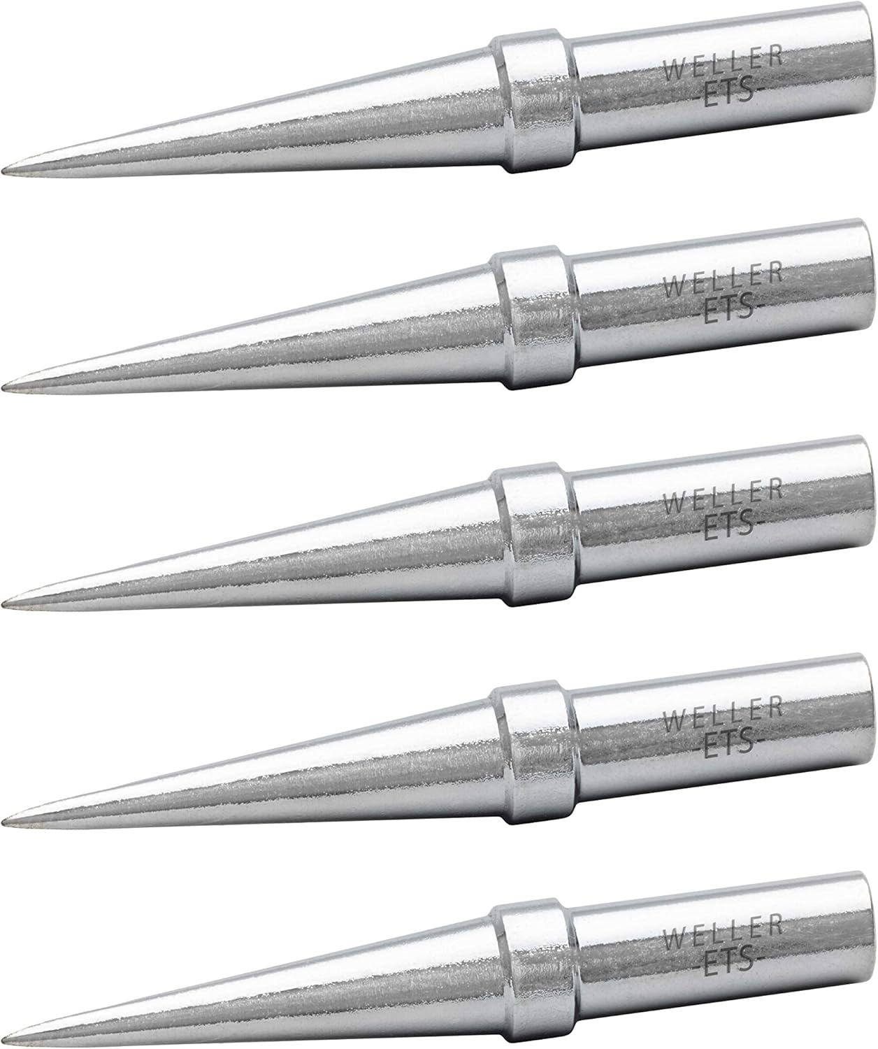Weller Genuine WE1010 Soldering Tips, Conical, 0.016"/0.4 Mm, 5 PCS image number 1