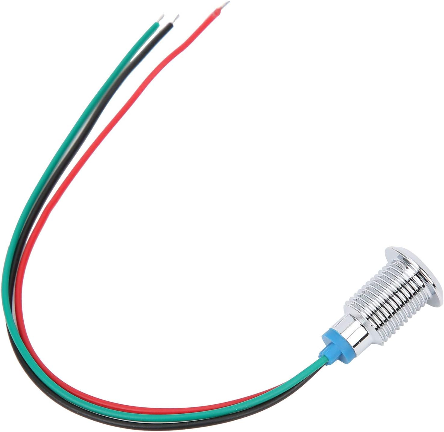 Indicator Light, 12-24V 4 Sets Pre Wired 10Mm 2 Color Common Cathode Design with Compression Nuts Led Dash Lights Indicator Lights for Automotive and Industrial Use (Red image number 5