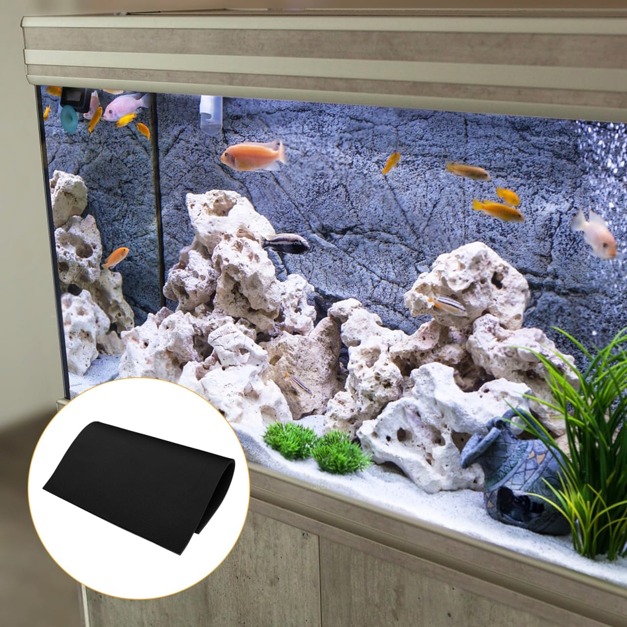 OATIPHO Aquarium Foams Mat - Protective Mat for Aquariums - Fish Tank Thicken Pad Leveling Mat - 400Mm X 300Mm