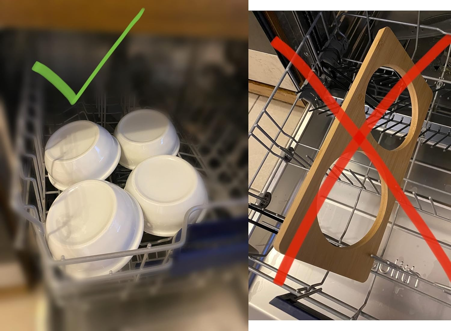 Feeding Bowl for Cats and Small Dogs Made of Bamboo and Metal, Inclined with Ceramic Bowls image number 5