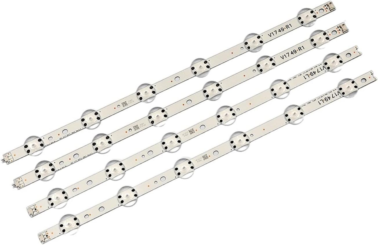 TILEZE 4Pcs LED Backlight Strip 49'' TV 6916L-2862A 6916L-2863A V17 49 R1+L1 ART3 49UJ670V-ZD 49UJ651V LC490DGG(FK)(MD) Fit for LG