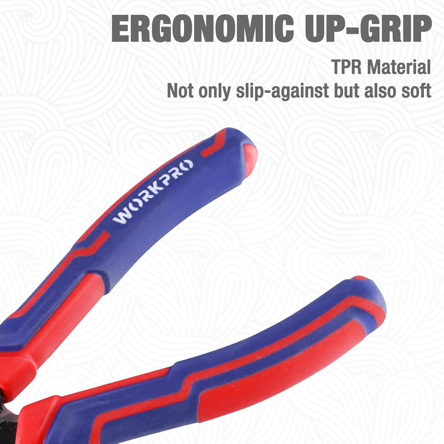 WORKPRO Premium 20Cm Needle Nose Pliers, Paper Clamp Precision, Heavy-Duty CRV Steel, Large Soft Grip with Wire Cutter, Long Nose Cutting Pliers image number 4