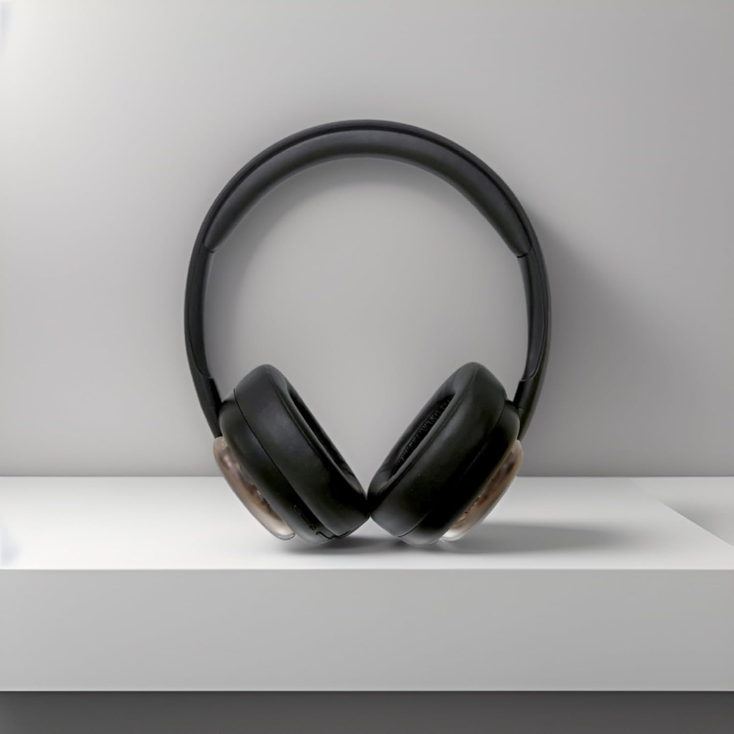 ND NEXT DESTINATION Wireless Bluetooth Headphones 5.3 with Bass and Stereo Sound, Long Battery Life Headphones, Modern Headset with Good Sound, Black - Black image number 2