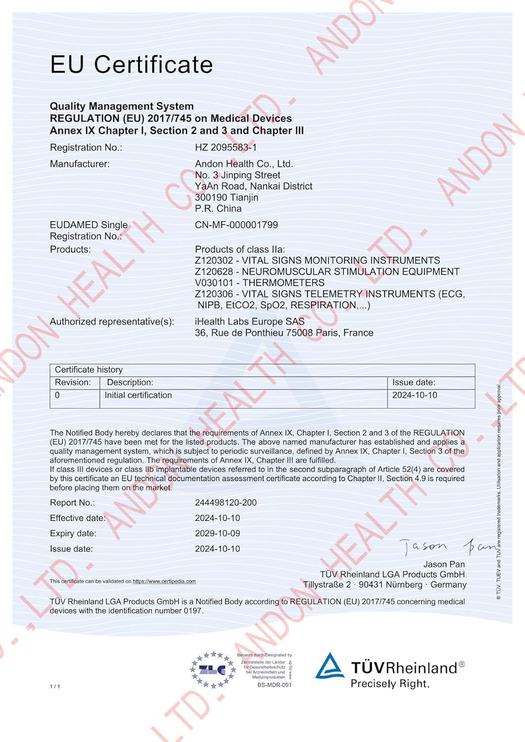 Ihealth View Wireless Blood Pressure Wrist Monitor image number 1