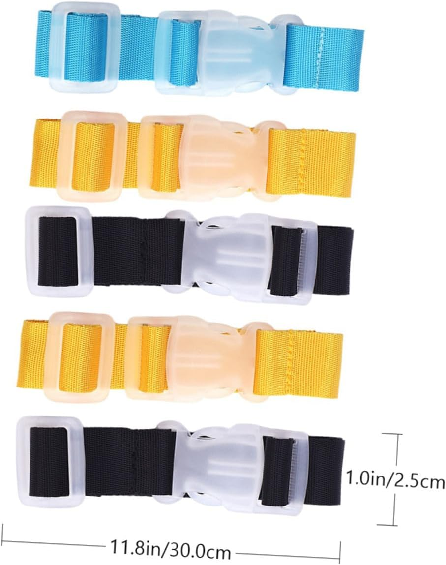 TOPPERFUN 5Pcs Luggage Belt Straps with Buckle Lightweight Travel Suitcase Straps for Secure Fastening and Anti-Fall Protection Portable Carry Bag Accessories image number 3