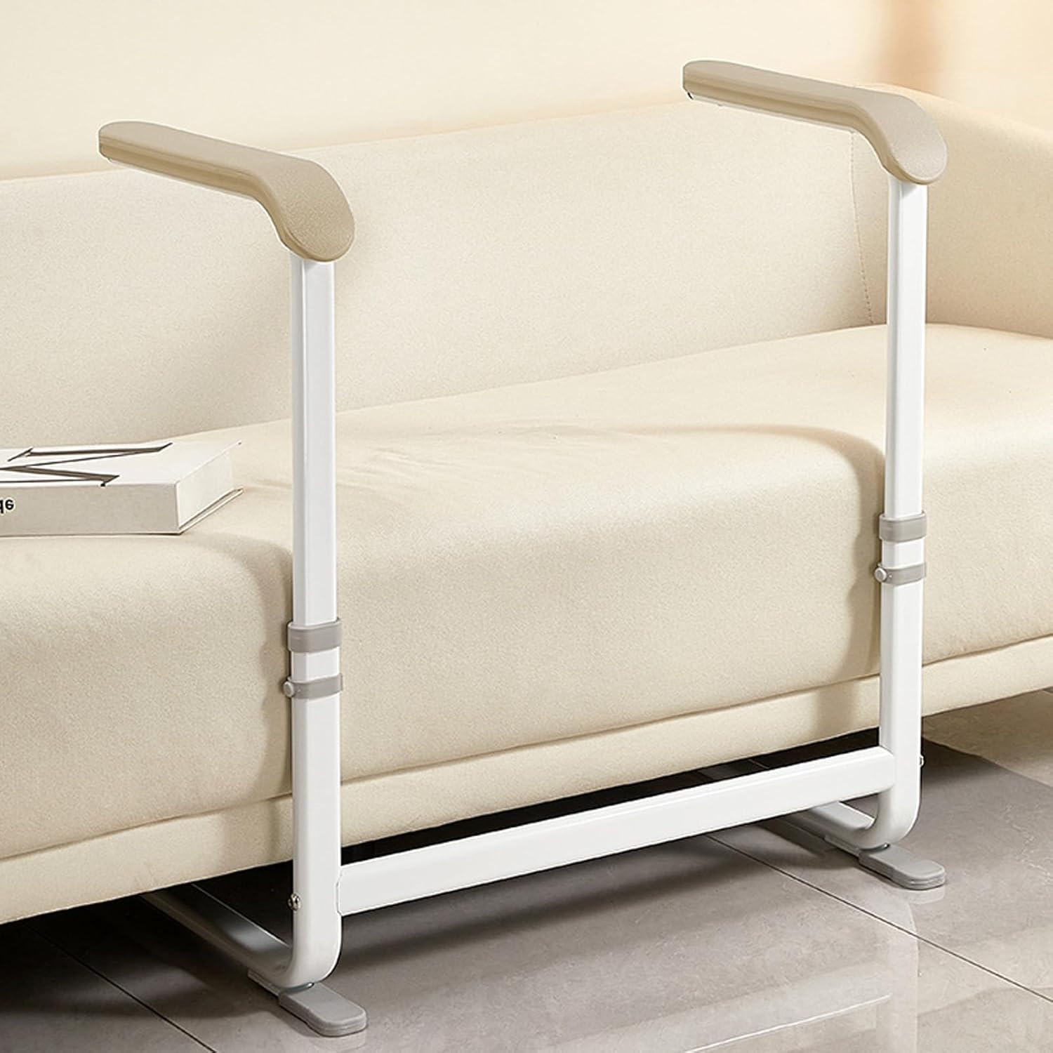 Stand Assist, Couch & Chair Standing Aid for Elderly Seniors, Mobility Standing Aid Rail with 6 Heights Adjustable, TPE Handles, Non Slip Seat Lifter Chair Lift Assist Device