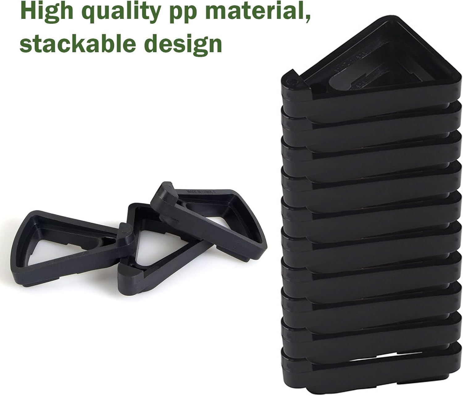 24Pcs Plant Pot Feet, Invisible Triangle Pot Risers, Flower Pot Rack Pot Lifters Supports for Indoor & Outdoor Plant Pots image number 1