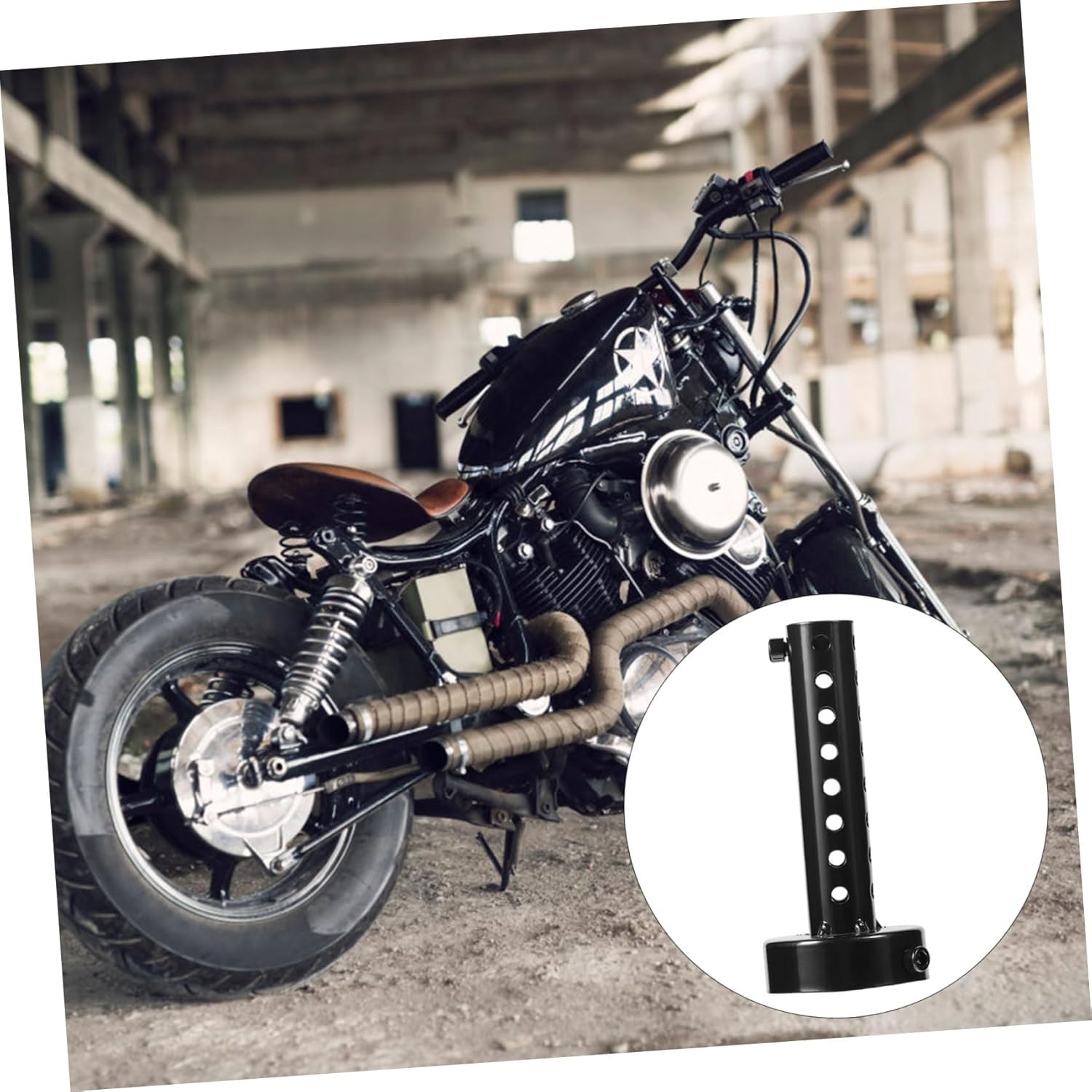 Gatuida Motorcycle Motorbike Exhaust Accessory Exhaust Can Insert Baffle Easy Install Adjustable Mounting Clips Noise Reduction Insulation Board image number 3