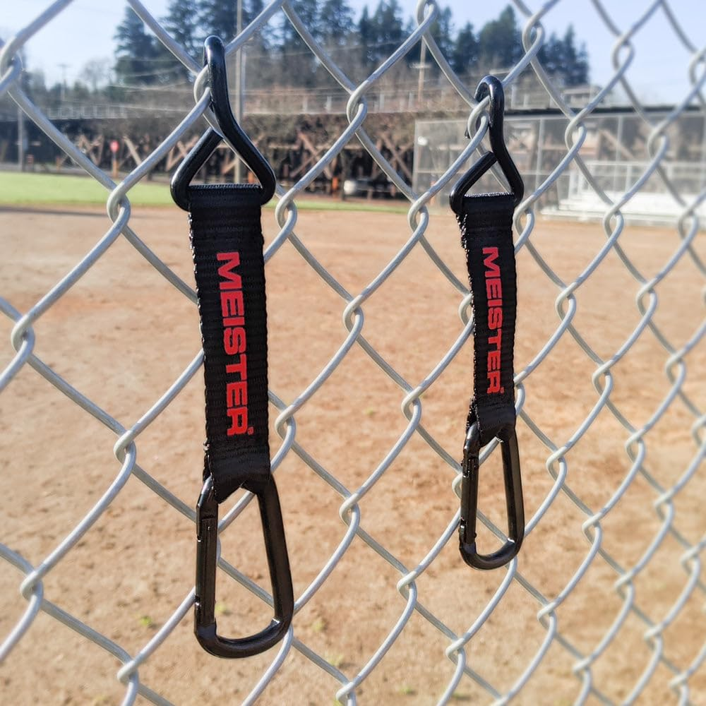 Meister Hang-Tough Fence Hooks for Baseball, Softball, Tennis & Camping (Pair) image number 1