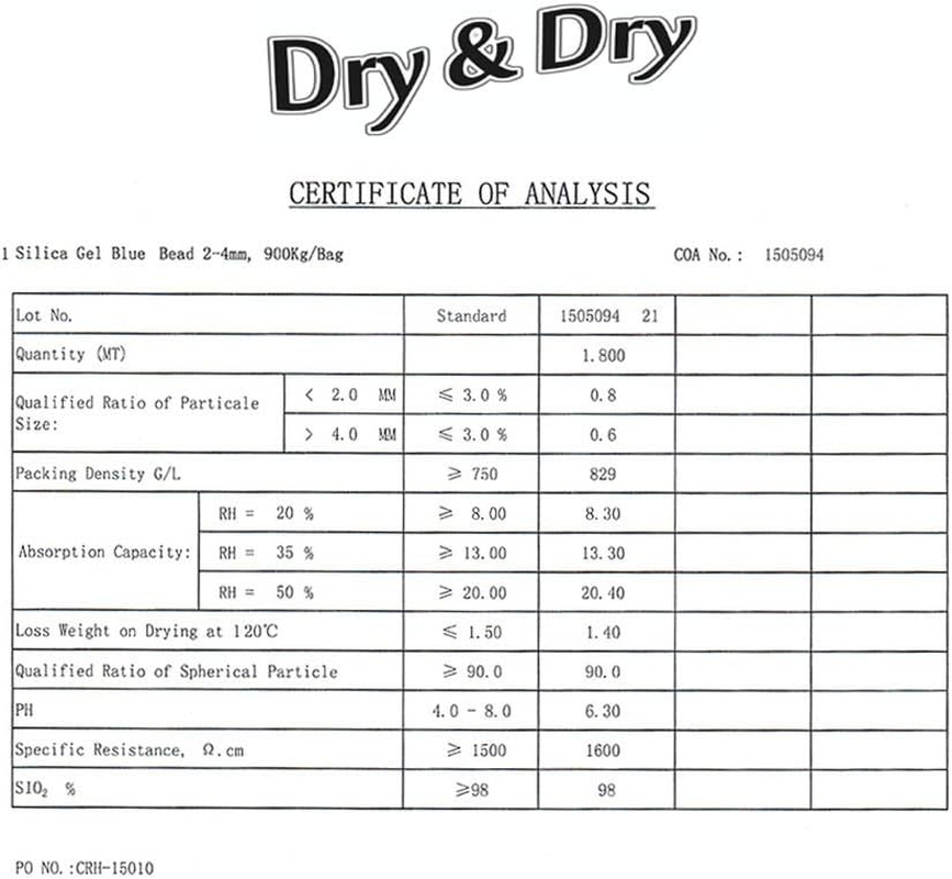Dry & Dry 1 Quart Premium Blue Indicating Silica Gel Beads in round Bottle with Air Tight Cap(Industry Standard) - Reusable image number 2
