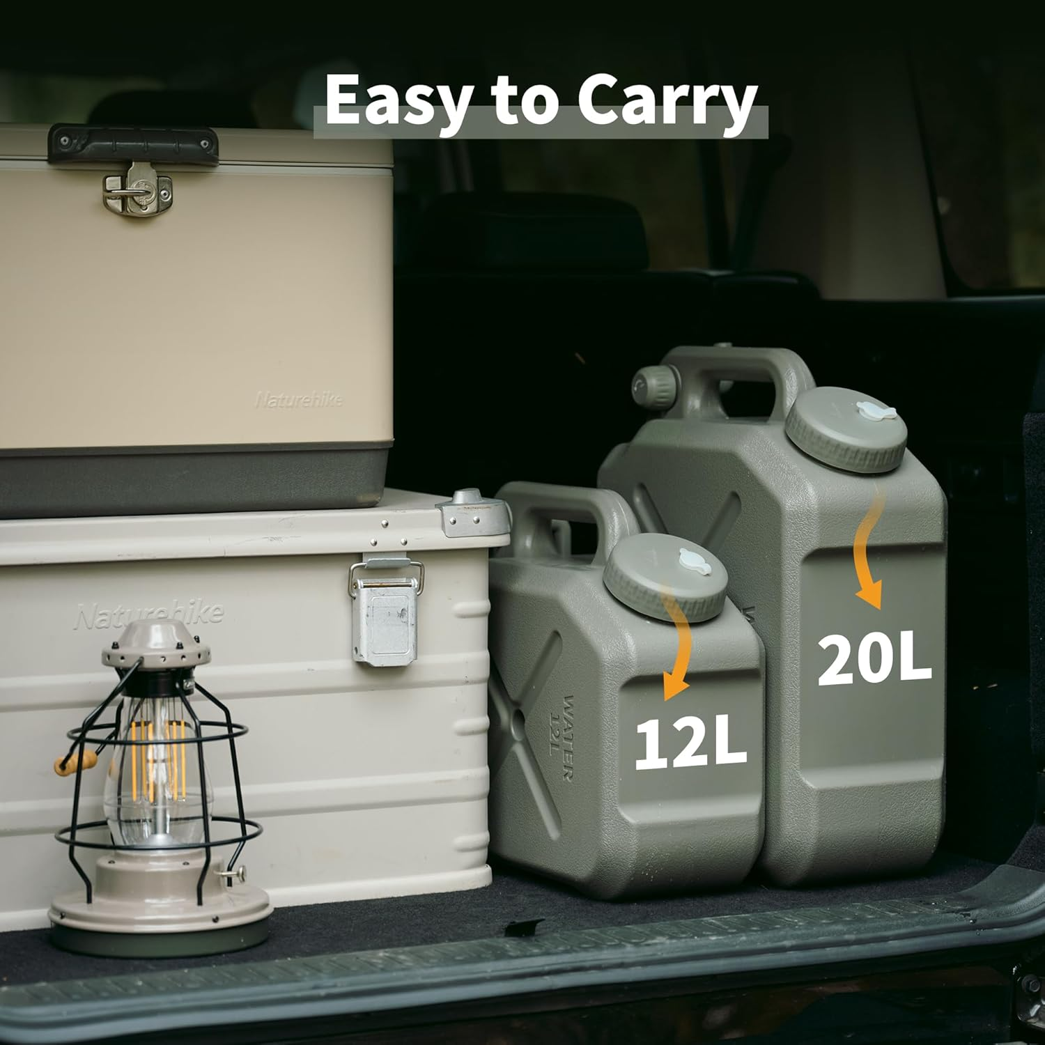 Naturehike Camping Bucket, Outdoor Water Container Food Grade PE Barrel, 12L/20L Portable Durable Water Storage for Outdoor Hiking Picnic Travel image number 6