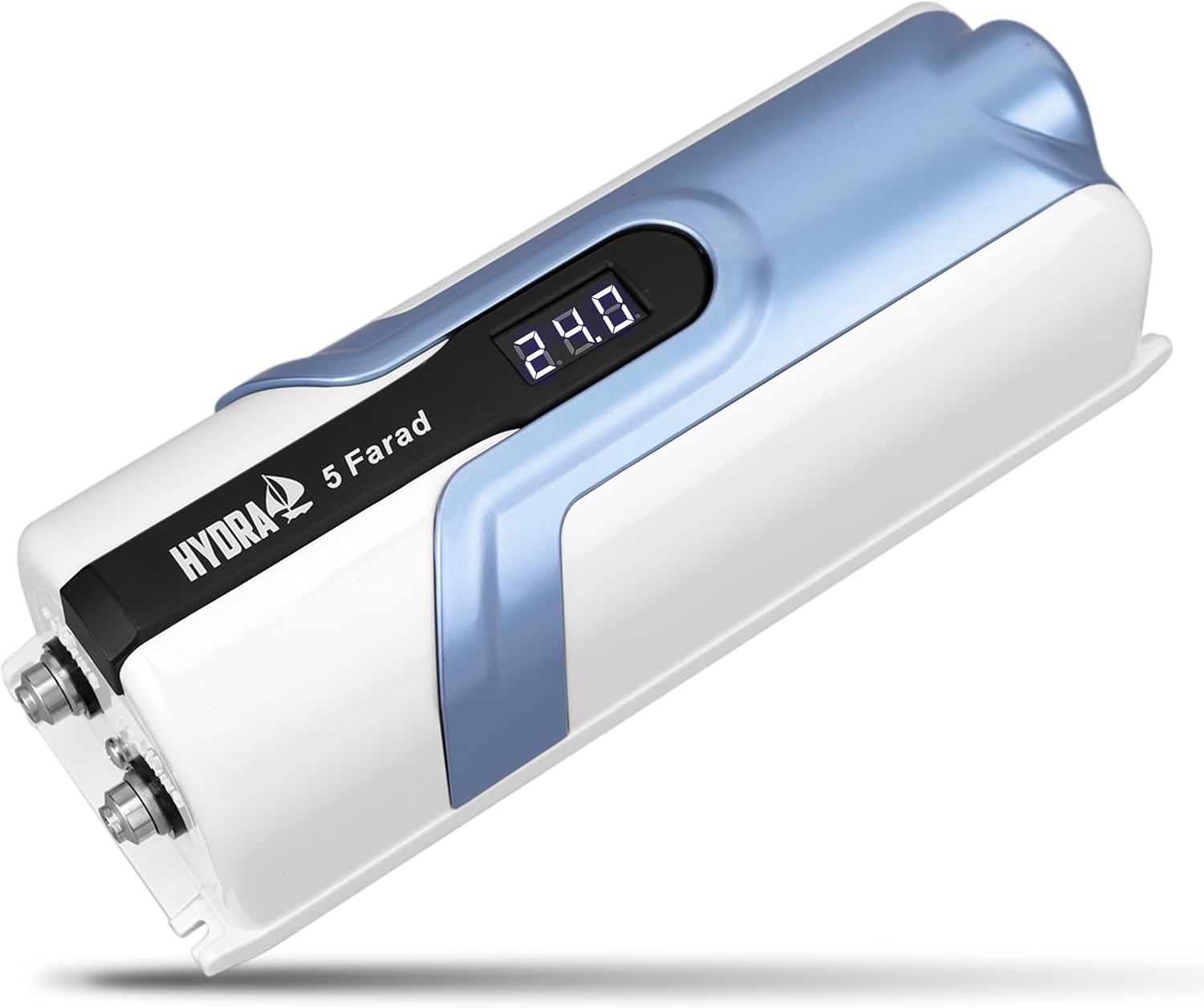 Pyle 5.0 Farad Digital Power Capacitor, High-Performance Car Audio Accessory with Blue Digital Display Voltage Readout and LED Flash, over Voltage Protection, Mounting Hardware, DC 12-24V image number 4