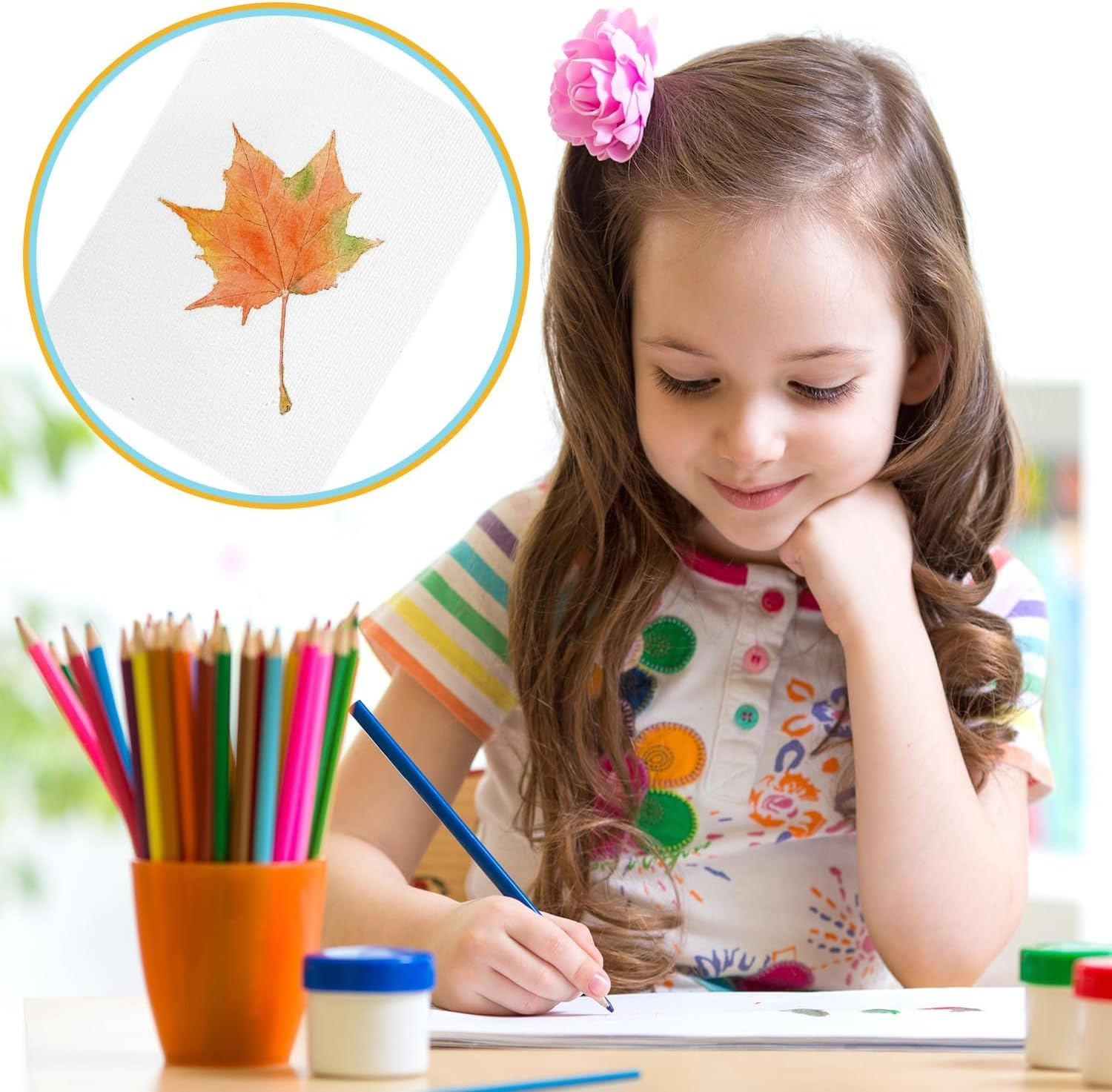 Watercolor Paper Watercolour Papers 5"X7" 140Lb/300Gsm 30 Sheets Water Colour Papers Watercolour Paper Pad Papier Aquarelle Paint Paper Art Mixed Media Paper Painting Papers Watercolor Postcards image number 6