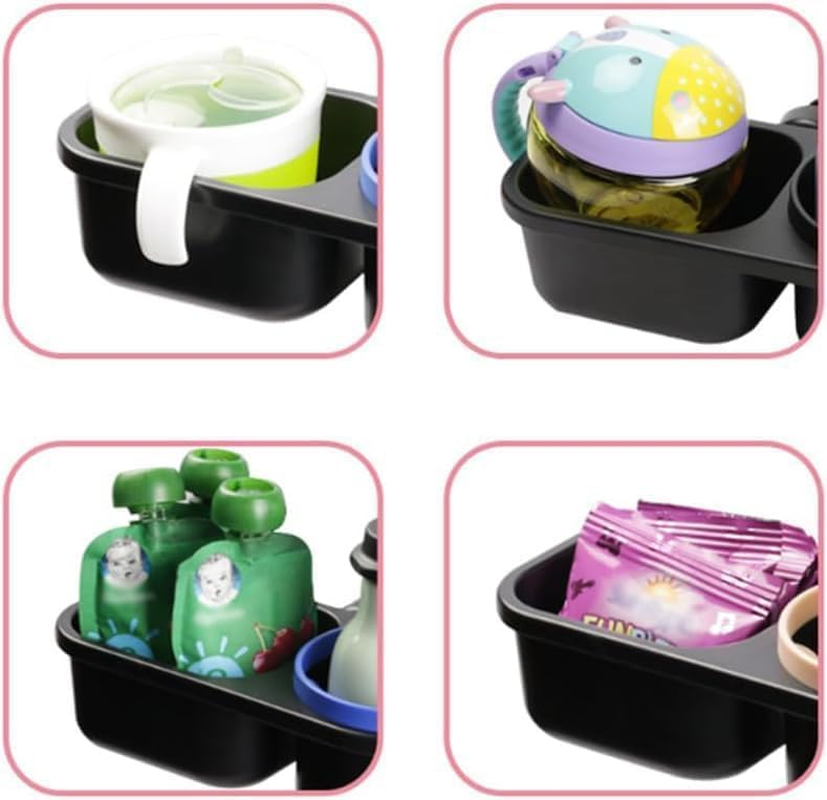 2 in 1 Universal Cup Holder and Snack Tray for Stroller, Bike, Wheelchair, Walker, Scooter image number 4