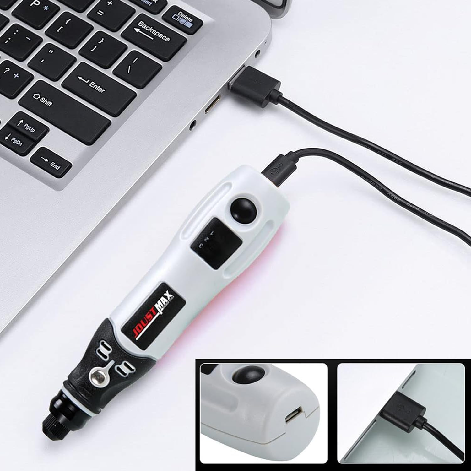 YUENTOEN 4.2V Mini Cordless Rotary Tool, USB Charging Power Rotary Tool with 98 Accessories, Multi-Purpose 3-Speed Power Grinder Tool for Sanding, Polishing, Drilling, Etching, Engraving, DIY Crafts image number 2