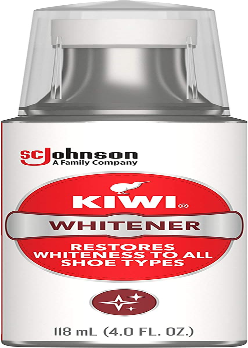 KIWI Shoe Whitener | for Leather, Vinyl, Canvas, Nylon and More | 4 Fl Oz | Includes Sponge Applicator image number 2