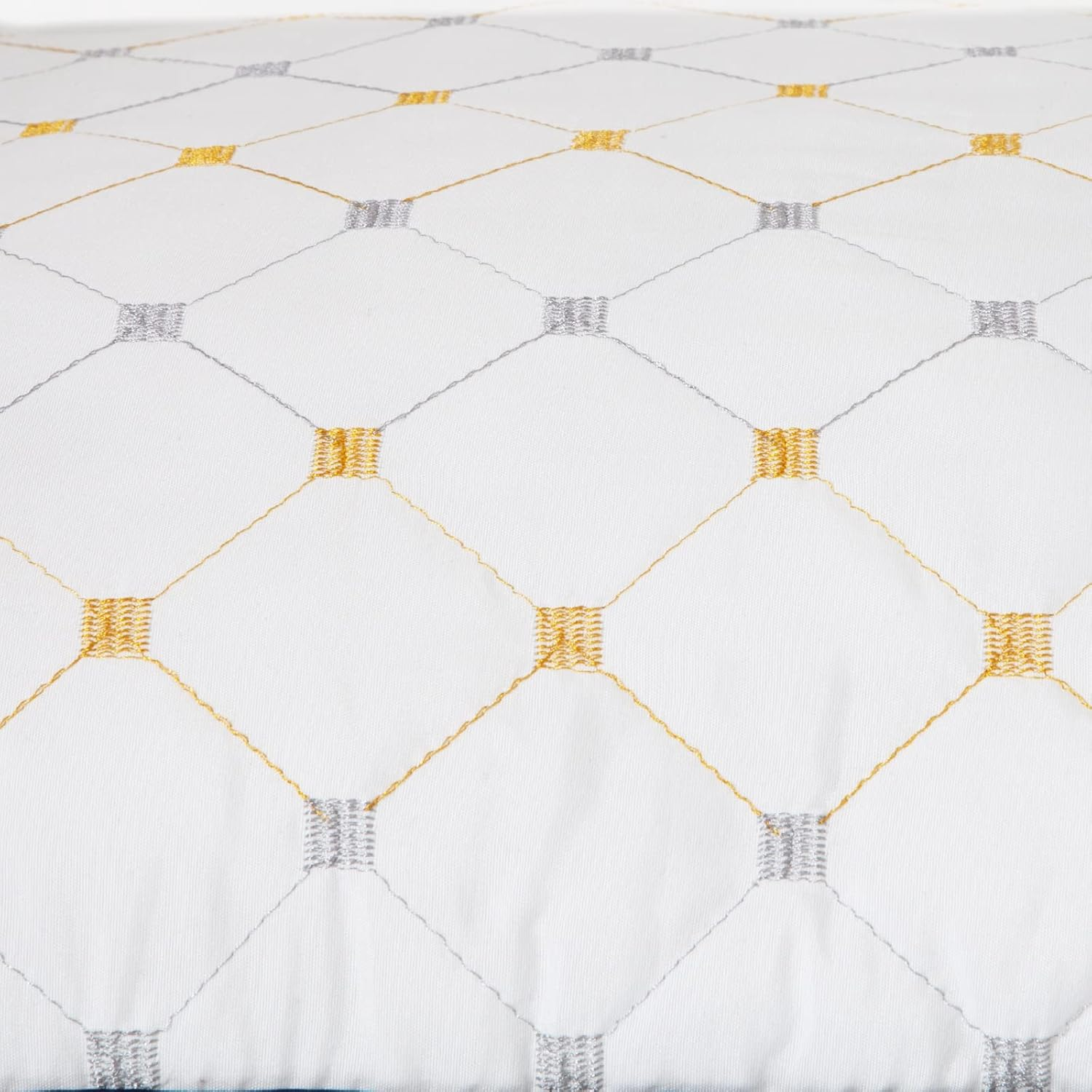 Royal Comfort Pillow Air Mesh Hotel Quality Breathable Ultra Comfort Microfibre Fill 50 X 75Cm (White Checked, 2 Pack) image number 3