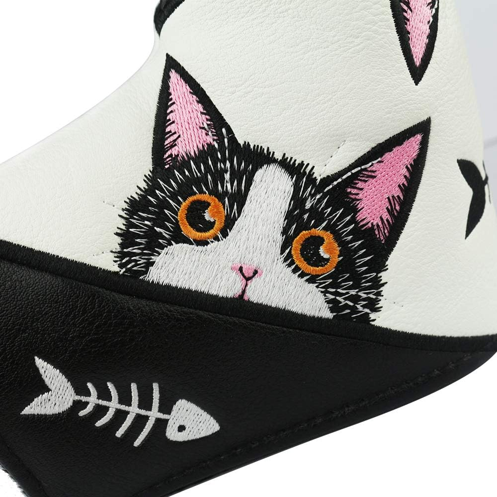 PINMEI Golf Blade Putter Cover Golf Putter Headcover Synthetic Leather Closure for Scotty Cameron Odyssey Blade Taylormade Ping image number 3