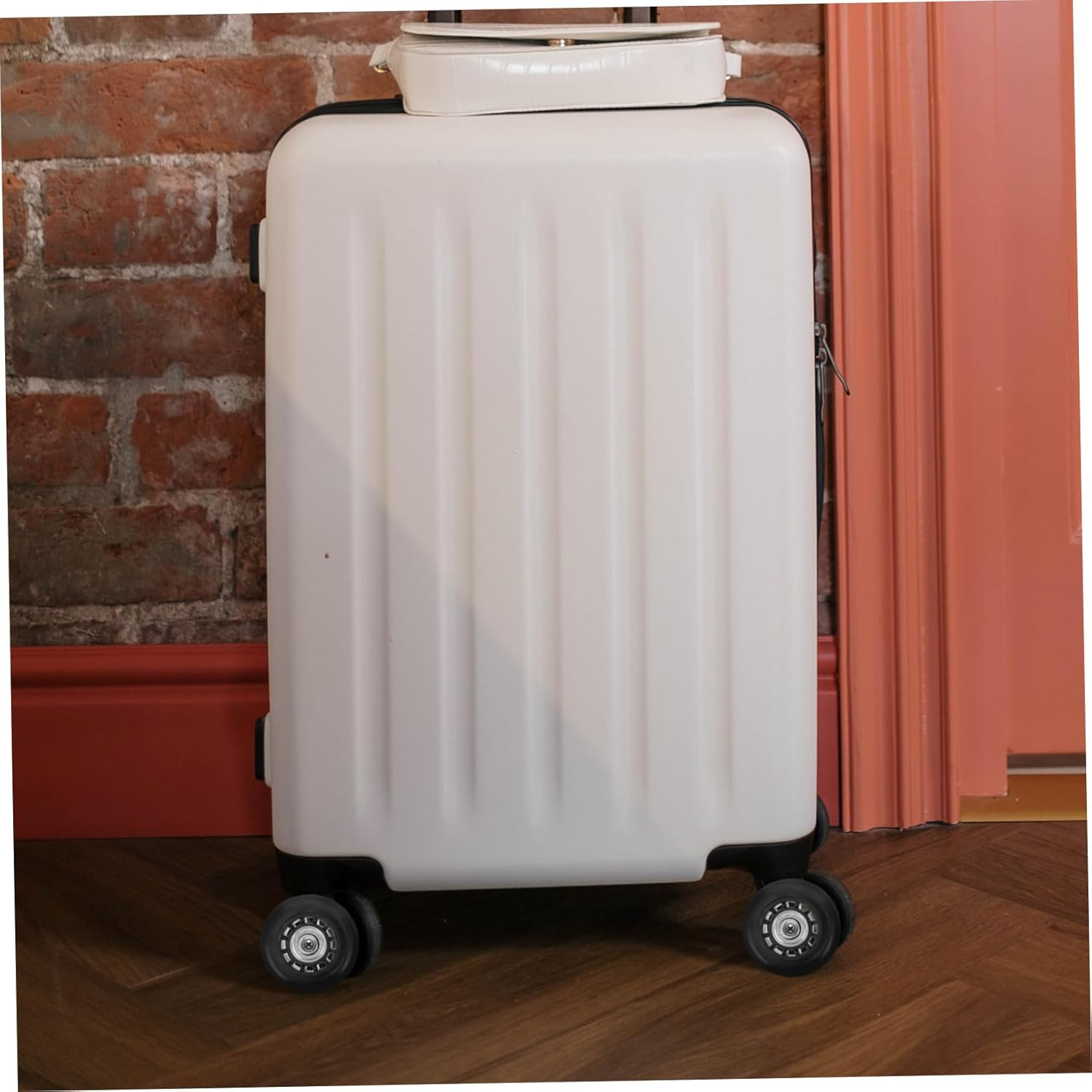 TOPPERFUN 2Pcs Black Luggage Wheels Replacement Kit with Metal Bearing Axles 60X23Mm, Universal Suitcase Swivel Caster Wheels for Travel Bags and Trolley Suitcases Repair image number 1