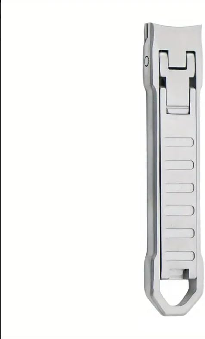 German Precision Nail Clipper with File - Stainless Steel, Ultra Thin, Superior Durability, Patented Design & Lock Mechanism