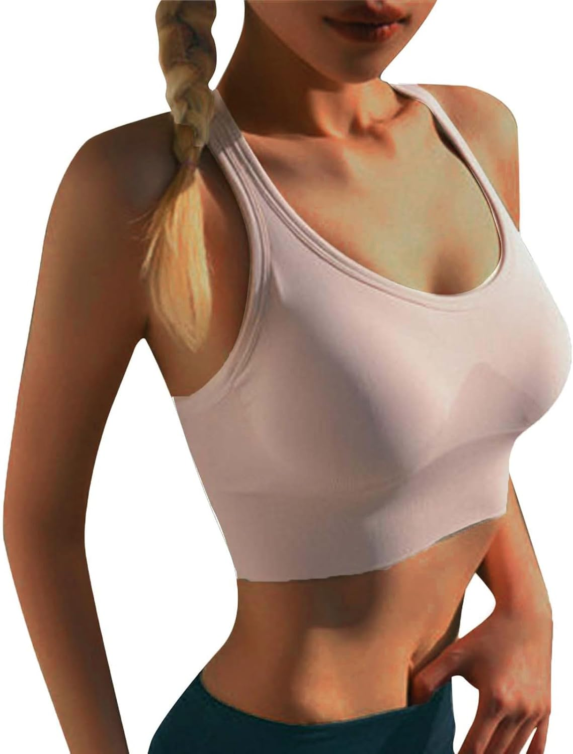 Female Gym Top Women Sports Bra up Fitness Bra Hollow Breathable Running Bra Yoga Athletic Sportswear Tops Tube Top plus Size Women Shape Wear