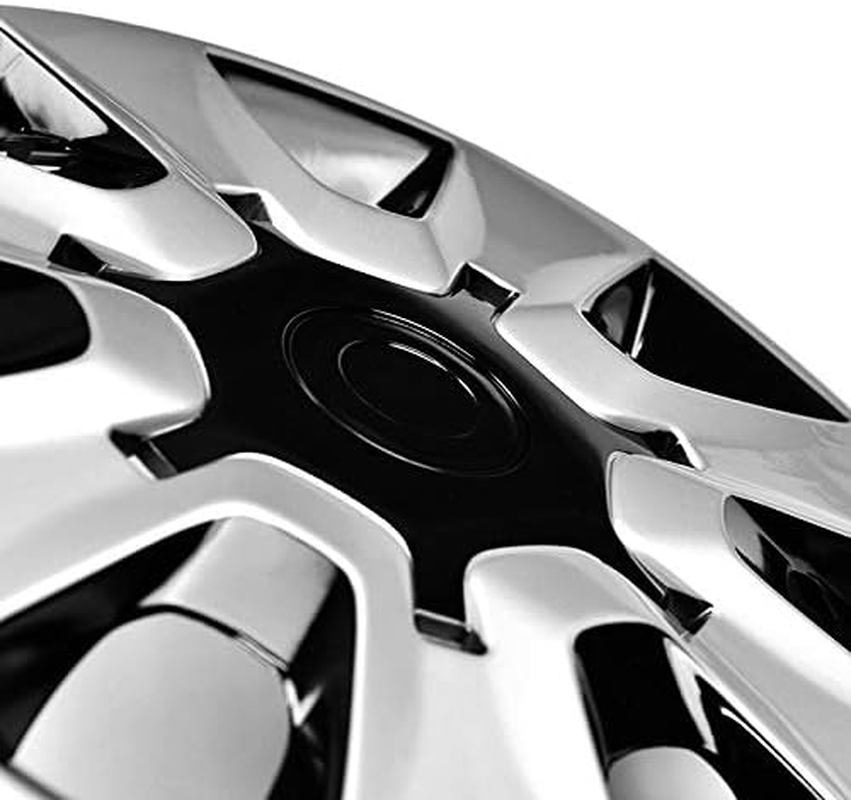 QXKSPG 1 Piece 15" Wheel Center Cap R15 Rim Center Cover Hub Cap with 7 Wheel Spoke Dustproof Decoracion Wheel Trims Set image number 5