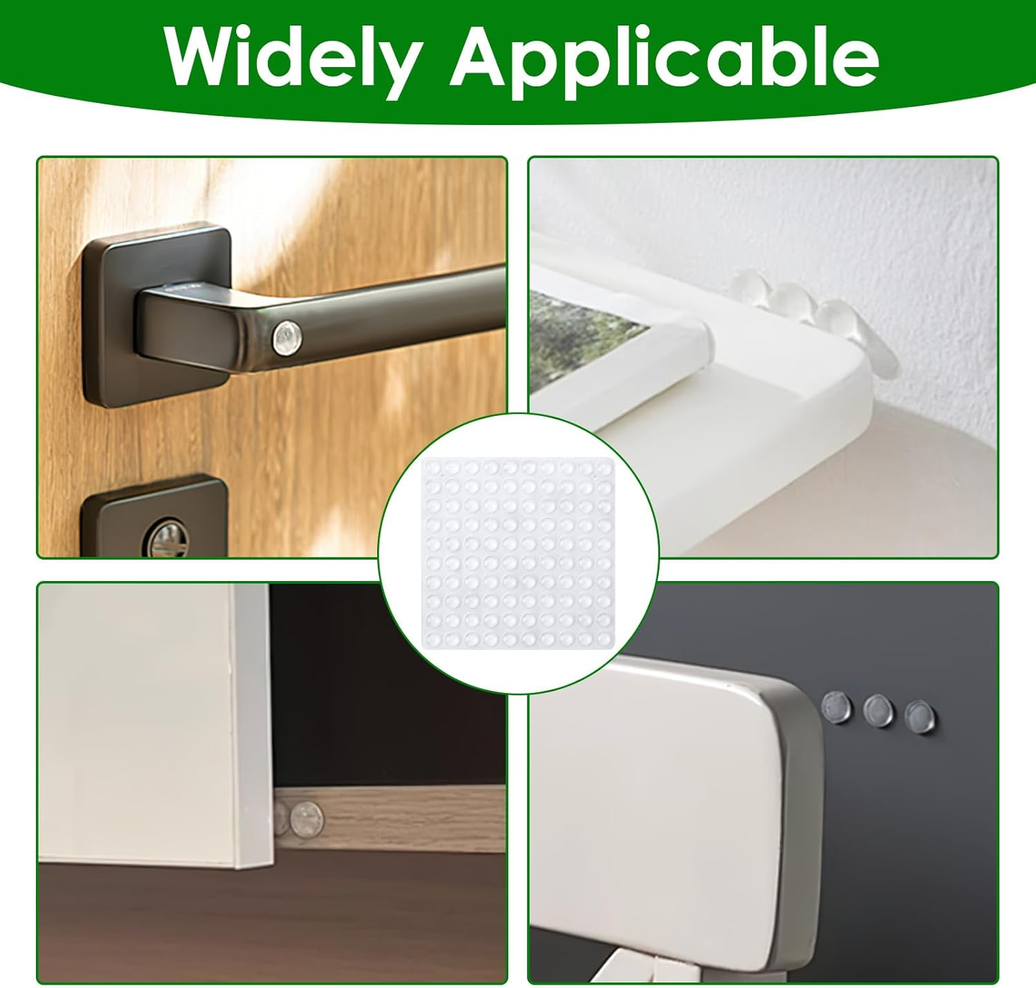 100 Pcs Silicone round Clear Cabinet Door Bumpers, Silencer Cilicon for Door Cabinet Drawer Electronics Furniture, Adhesive Noise Damper Wall Protector Shock Absorbent Gel (6 X 2 Mm) - 6 X 2Mm Clear image number 5