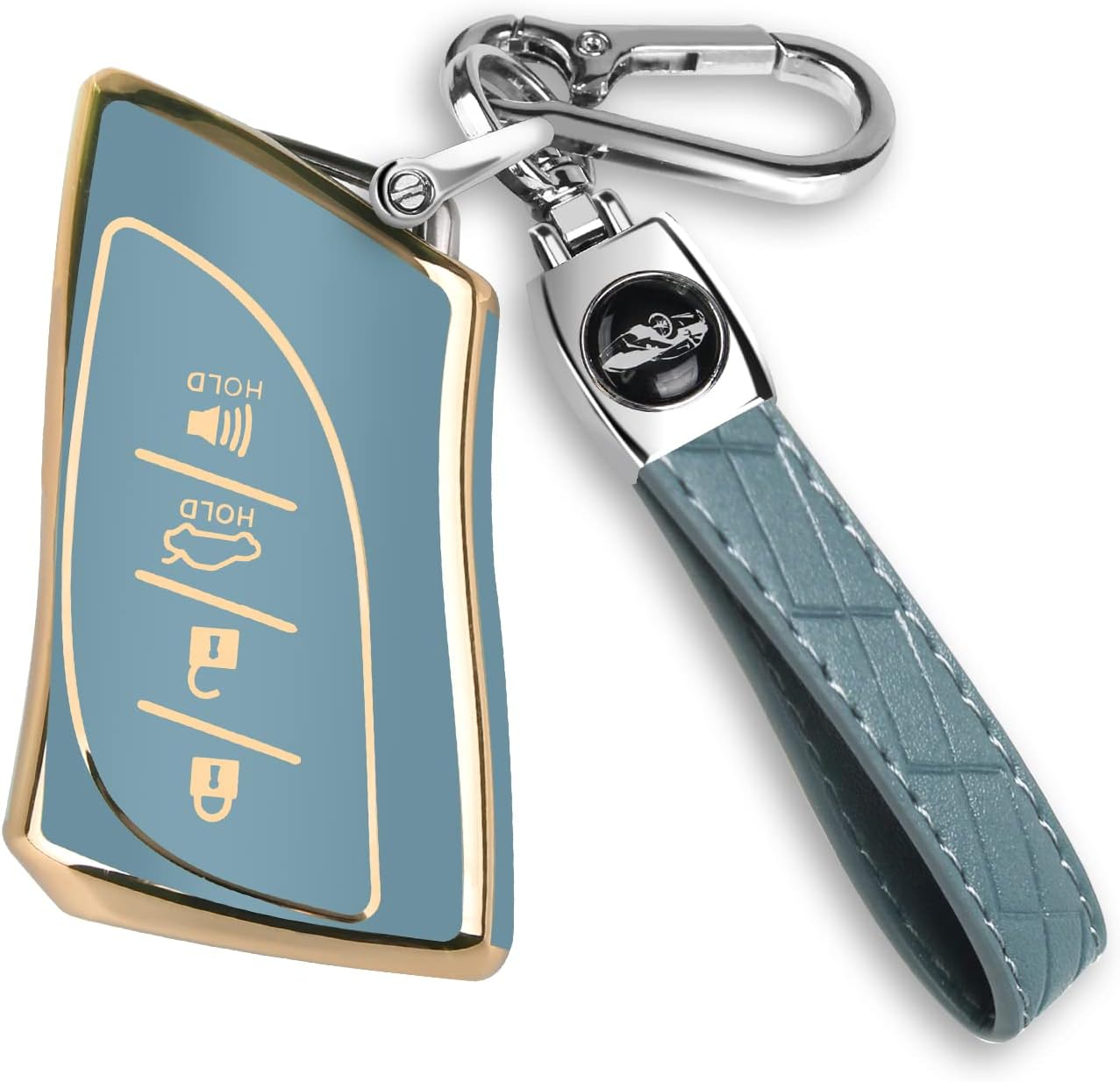 MILD EAST for Lexus Key Fob Cover Fit for 4 Buttons TPU Full Cover for Lexus ES350 Es300H UX200 LS500 LS500H LC500 Lc500H