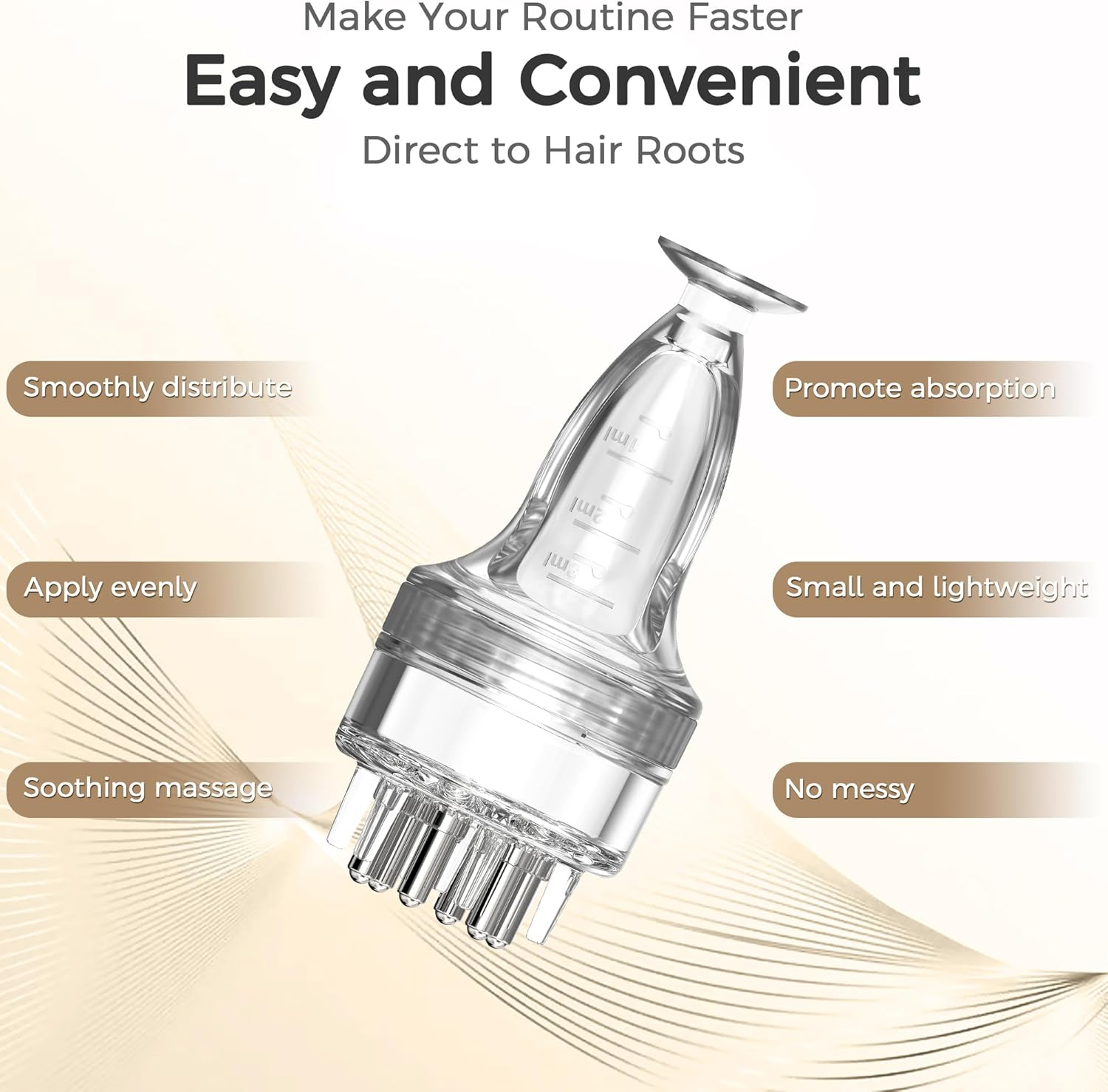 Minoxidil Applicator, Quick Efficient Apply No Messy Hair Serum Applicator Small Minoxidil Applicator Tool, Hair Applicator Bottle Minoxidil Brush Scalp Applicator Comb Dedicated to Minoxidil image number 6