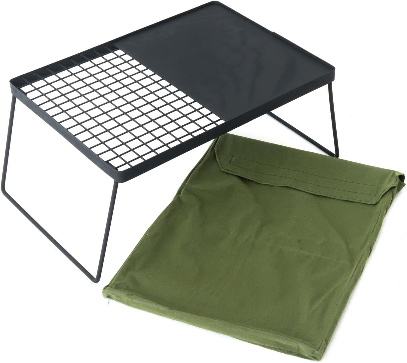 Adventure Kings Portable Grill Set - Combo Grill and Hotplate + Cooking Tool Set (Stainless Steel, Steel) - Perfect for Camping, Bbqs, and Outdoor Cooking image number 3