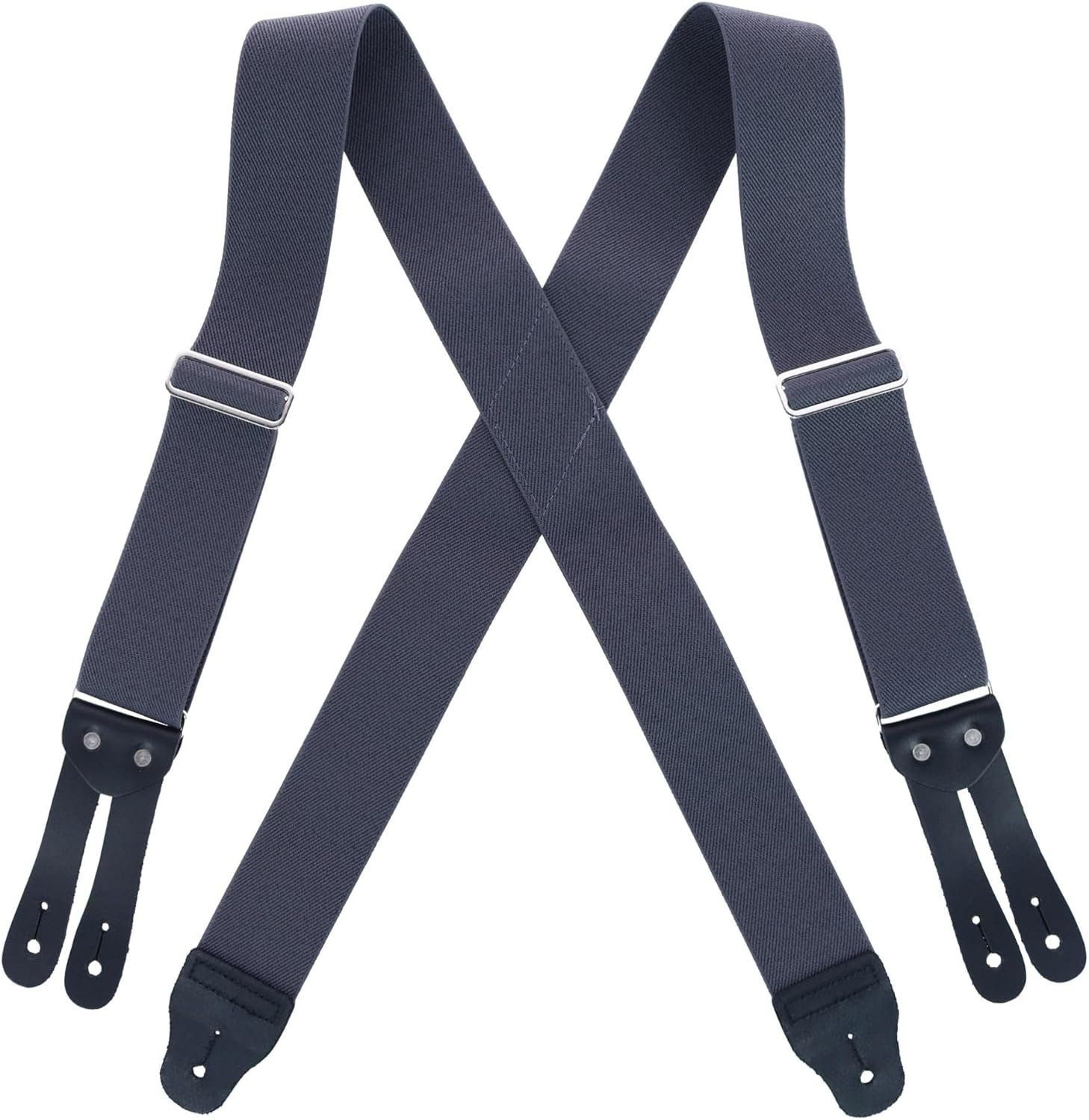 Men'S Elastic Button End Work Suspenders