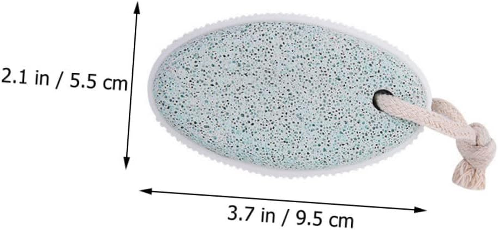 FOYTOKI 2Pcs Foot Pumice Stone Scrubber Natural Foot File for Callus Exfoliation Heel Cleaning Tool for Women Men image number 4